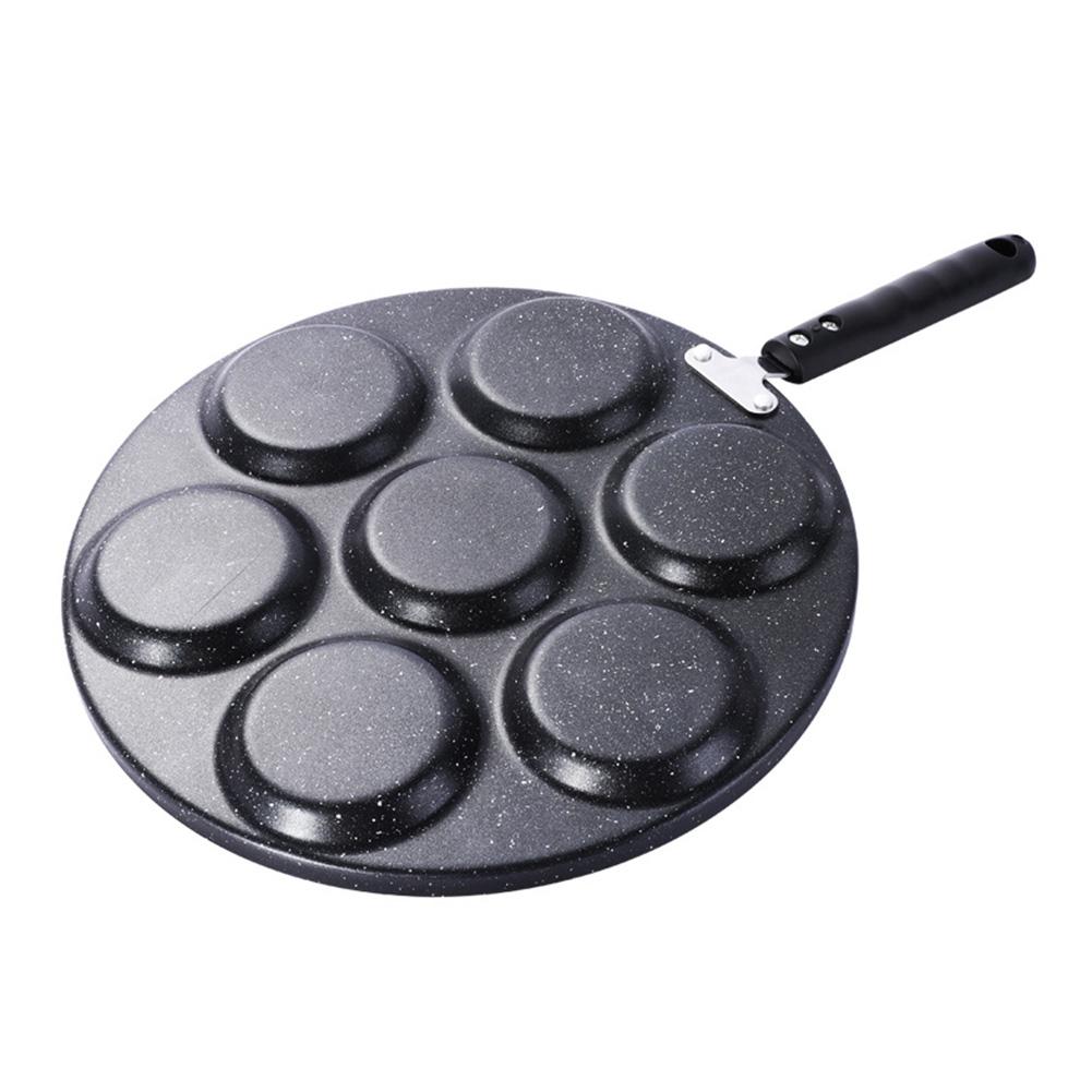 Egg Frying Pan 7-Cups Non Stick Multifunctional Aluminium Fried Cooker