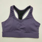 Ladies Sports Bra Zipper Shockproof Breathable Fitness Vest Running Yoga Top