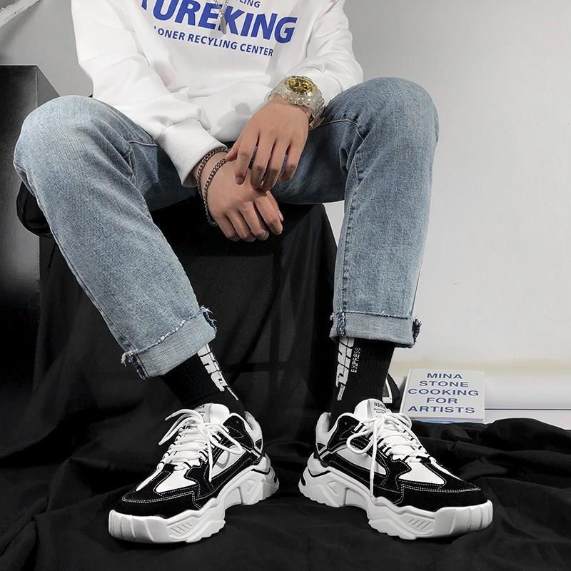 Size 39-44 Men Breathable Leather Sneakers Comfortable Basketball Shoes Women Non-slip Running Shoes Outdoor Travel Shoes