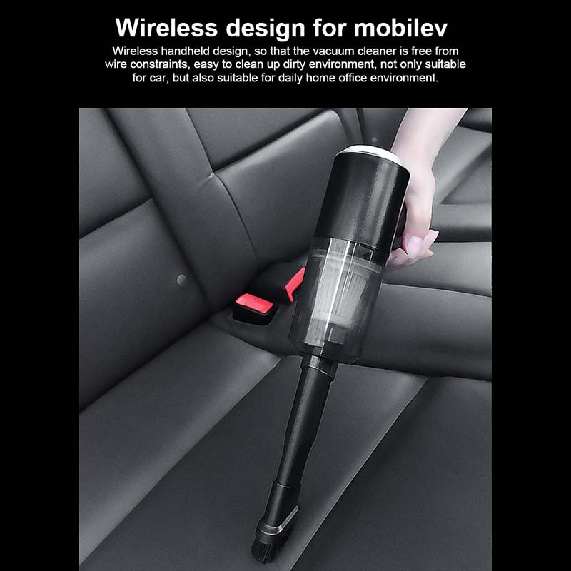Wireless Car Vacuum Cleaner USB Rechargeable Cordless 6000PA120W Portable Handheld Powerful