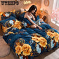 Bedding Soft Winter Thickening Four Pieces of Warm Velvet Flannel Four-piece Bedding Set