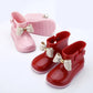 Children's Rain Shoes Water Shoes Non Slip Girls and Boys Bow Decoration Rain Boots Cartoon Four Seasons Rubber Rain Boots