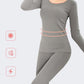Ladies Thermal Underwear Thicken No Trace Heating Base Tight-fitting Winter  Underwear Autumn Clothes Longkin Suit