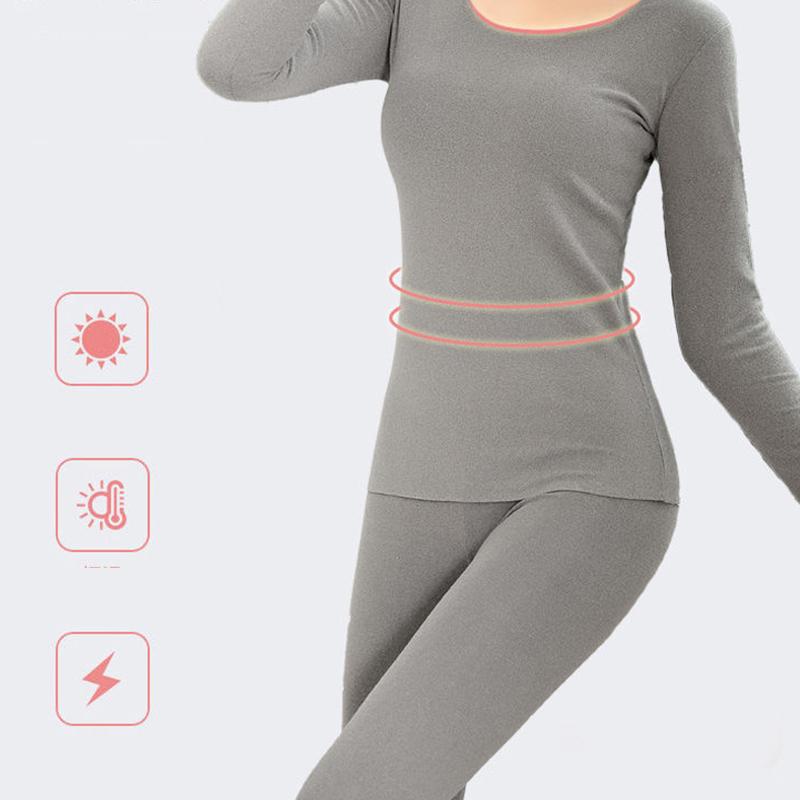 Ladies Thermal Underwear Thicken No Trace Heating Base Tight-fitting Winter  Underwear Autumn Clothes Longkin Suit