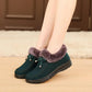 Winter Cotton Shoes Women's Flannel Surface Plus Velvet Thickening Warm Mother Shoes Tendon Bottom Non-slip