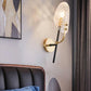 Copper wall lamp post modern light luxury living room study bedroom bedside wall lamp aisle lamp