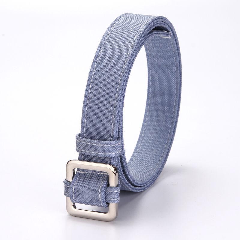 Belt Pants Belt Female Simple Wild Denim Youth Students Free Punching Woven Belts Casual