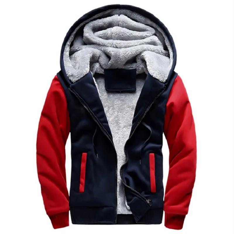 Camouflage Plus Velvet Sweater Hooded Jacket Men's Plus Size Jackets Autumn and Winter Sports Loose Outwear Jackets