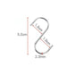 Stainless Steel S-shaped Hook Kitchen Towel Rack Bathroom Kitchen Storage Hook Flat Coat Hook Hook Bacon Sausage Fish Dry Drying Hook