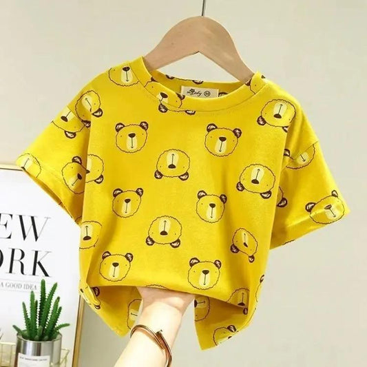 Children's Short -sleeved T -shirt Baby Summer Clothes Men and Girls Top Children's Clothes Half -sleeved Summer