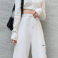 Cotton White Sports Pants Women's Spring and Autumn Models Loose and Thin Casual Pants Women's Harem Pants Women's Health Pants
