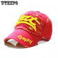 Hat Cotton Adjustable Summer Cap Hip Hop Snapback Letter Baseball Cowboy Sun Hats  Boys