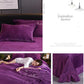Winter Plus Velvet Warmth Double-sided Flannel Bed Sheet Four-piece Set Thick Crystal Velvet Bedding