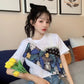 Women's Summer Loose Round Neck Printed Short Sleeve T-shirt