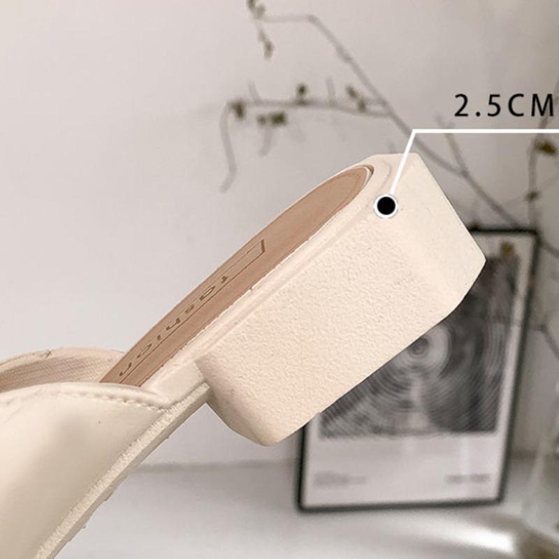 Ladies Summer Fashion Home Non-slip Slippers Wear Elegant Beach Shoes Trend Baotou Half Drag