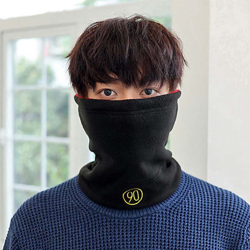 Scarf Men's Winter All-match Scarf To Keep Warm for Cycling, Autumn and Winter Double-sided Dual-purpose Hat and Scarf