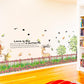 Fence flower garden butterfly wall sticker bedroom living room TV sofa background decoration