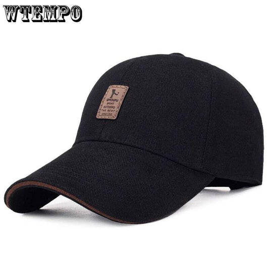 Baseball cap, male fashion youth sunshade cap, black recreational duck tongue cap, male cap