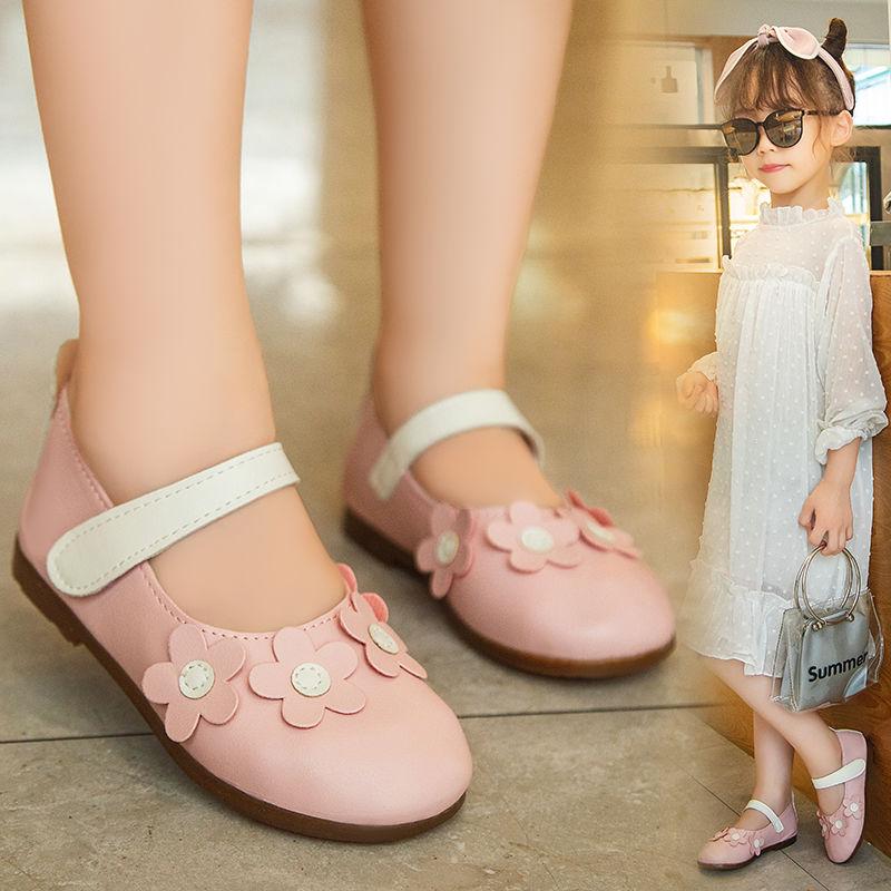 Girls' Leather Shoes  Spring  Summer Single Shoes  Children's Toddler Shoes Cute Female Baby Soft-soled Princess Shoes
