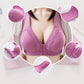 Ladies Bra Front Buckle Vest Type No Steel Ring Thin Section Gathering Big Breasts Showing Small Sexy Breathable Gathering Bra