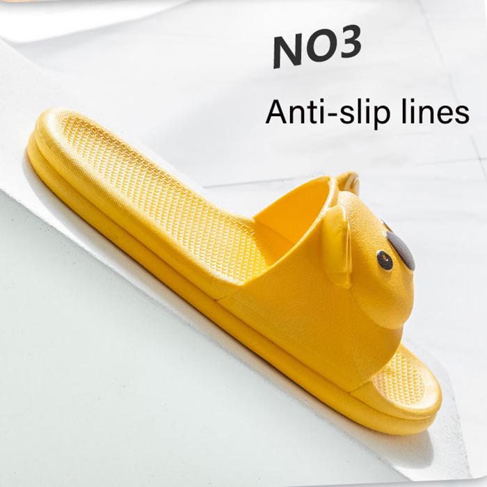 WTEMPO Slippers Women Cartoon Koala Thick Bottom Soft Lightweight  Non-slip Beach Bedroom Home Bathroom