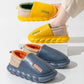 Thick-soled Cotton Shoes for Men Women Couples In Winter Indoor Outdoor Home Waterproof and Warm Cotton Slippers