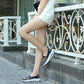 One-pedal Thick-soled Patchwork Canvas Shoes Casual Shoes Ethnic Wind Swaying Shoes Lazy Shoes Cloth Shoes Mother Shoes