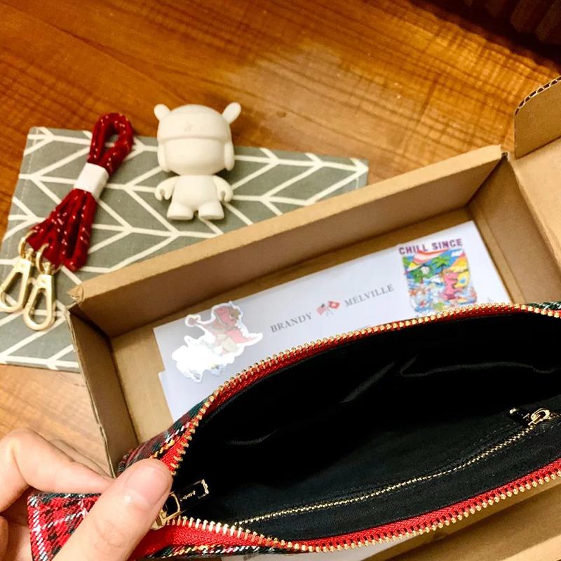 Check Lattice PU Leather Armpit Bag for Women Shoulder Handbags Lady Simple Elegant Baguette Bag