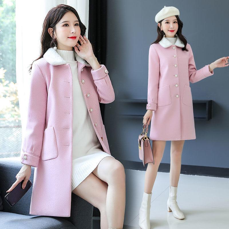 Elegant Fashion Trend Female Jacket Autumn and Winter Temperament Queen Fan Thick Warm Windbreaker