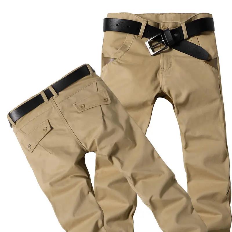 Autumn Overalls Casual Pants Men's Loose Straight Casual Trousers Light Color Large Size Men's Trousers High Waist Work Pants