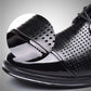 Men's Leather Shoes Summer Business Formal Wear High-quality British Style Sandals Hollow Leather Shoes Driving Shoes Wear-resistant Non-slip