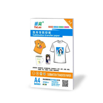 Inkjet Printing Hot-Stamping Sublimation Heat Transfer Paper Suitable for Any Inkjet Printer with Sublimation Ink 210mm×297mm (100 Sheets)