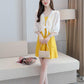 1 PCS Lace Cardigan Women Beach Sun Protection Summer Short Solid Color Thin Shawl Pair with Suspender Dress