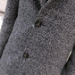 Windbreaker Men's Autumn and Winter Casual Mid-length Woolen Coat Men's Jacket Fashion Handsome Woolen Coat