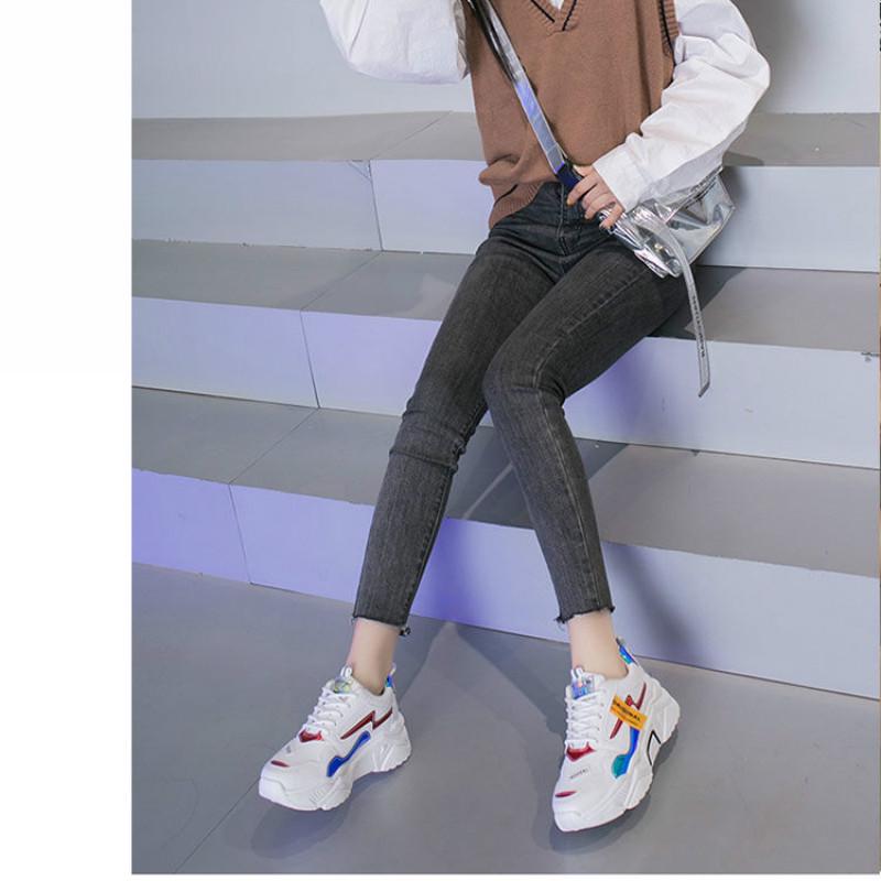 Daddy shoes net shoes female ins sports shoes female students small white shoes female running shoes