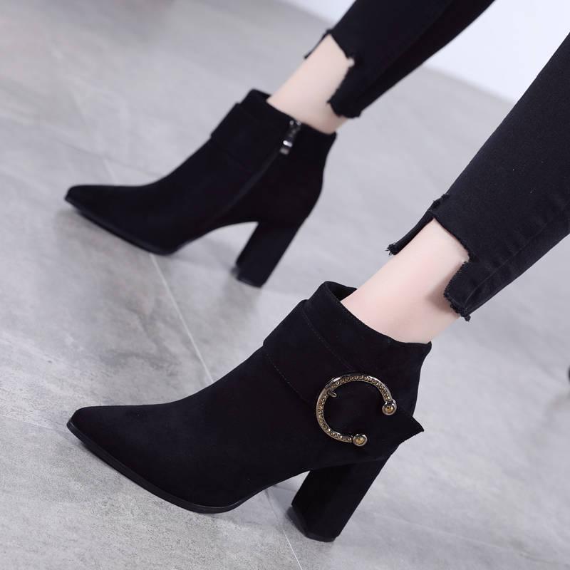 Women Boots Thin Heel Ankle Boots For Women Fashion High Heel Casual Women Shoes