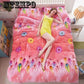 Flannel Suite Bed Four-piece Winter Warm Thicken Cotton Soft Bedroom Home Textile Set