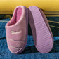 Winter Home Indoor Warmth Couple Plush Household Non-slip Platform Confinement Shoes
