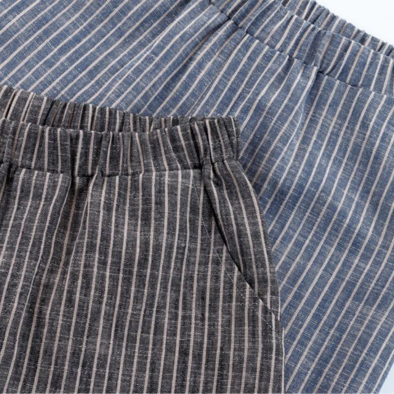 Summer Thin Cotton-linen Cropped Trousers Women Loose Large Size Casual High-waist Harem Pants Nine-point Cotton and Linen Pants Women