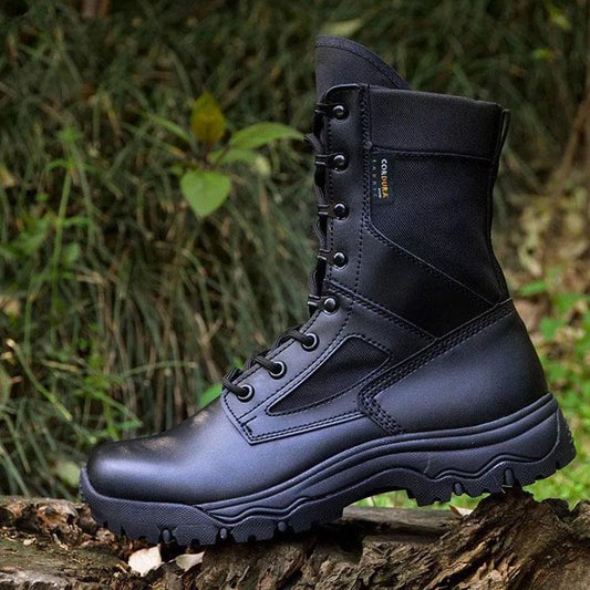 High-top Outdoor Boots Men's Leather Boots Spring Autumn and Summer Net Boots Shoes Martin Boots Security Shoes