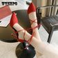 High Heels Women's Sense of Versatile Pointed Stiletto Straps Hollow  Shoes