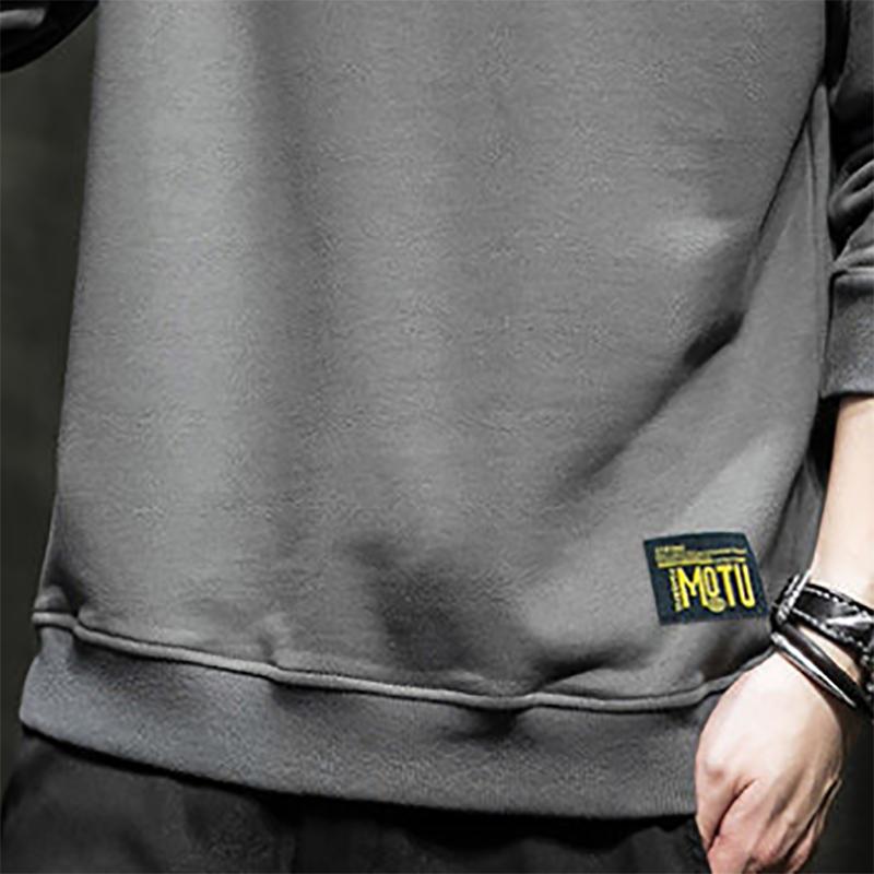 Sweater Men's Autumn Round Neck Long-sleeved Hong Kong Style Ins Trend Loose Sweatshirts Men's Clothes