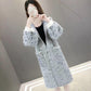 Autumn and Winter Fashion Jacket Loose Mid-length Long-sleeved Sweater Thick Hooded Sweater