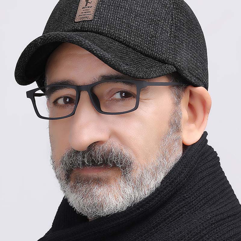 Hat Men's Autumn and Winter Middle-aged and Elderly Father and The Elderly Warm Baseball Cap Old Man Winter Cold Protection Ear Cap