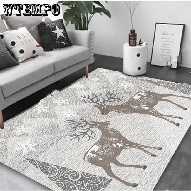 Modern Nordic Style Carpet for Living Room Rectangle Geometric Home Area Rugs Anti-slip Large Carpet