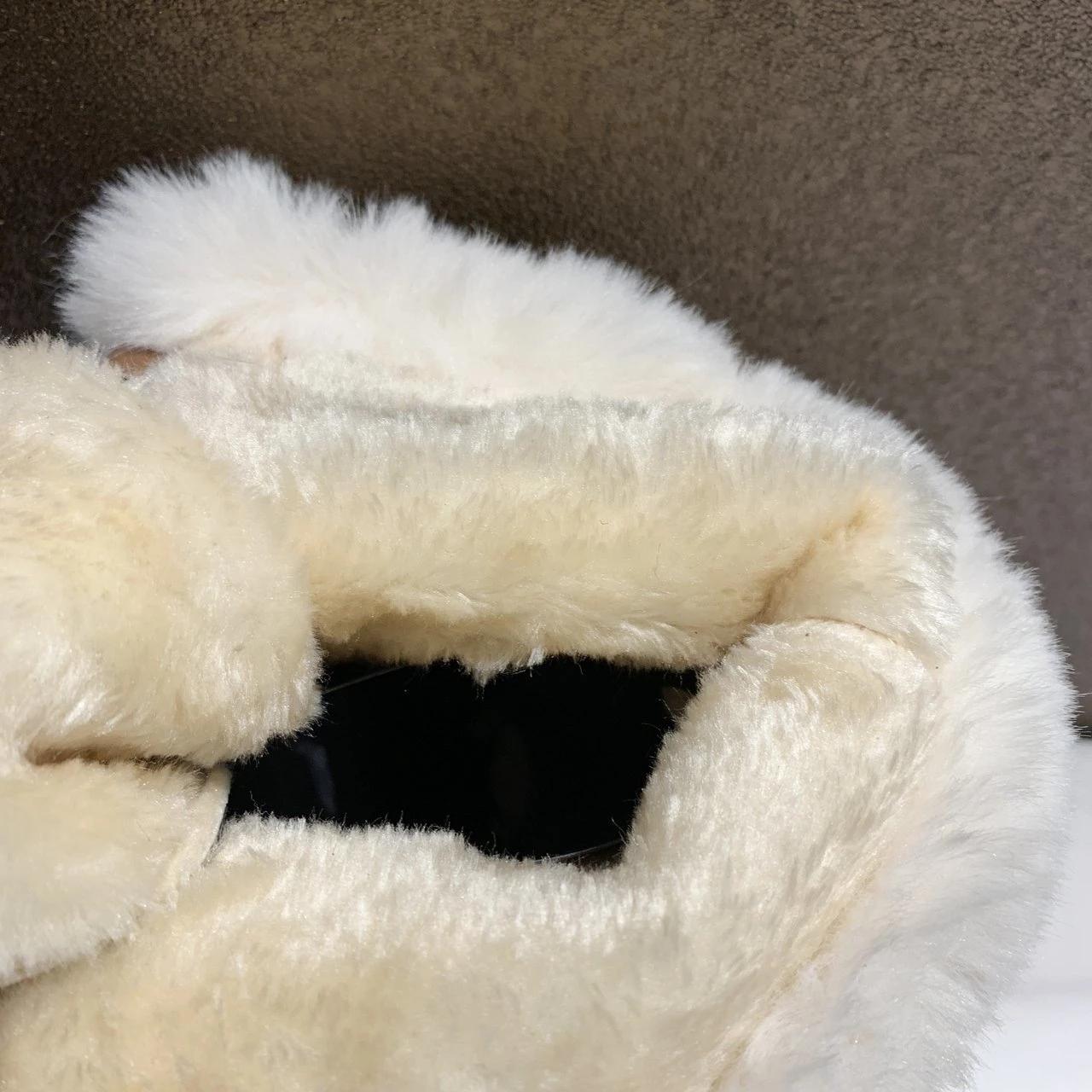 Women's Boots Winter Shoes Fur Boots Warm Plush Snow Boots Black Ankle Booties Back Lace Up Fashion Punk Shoes