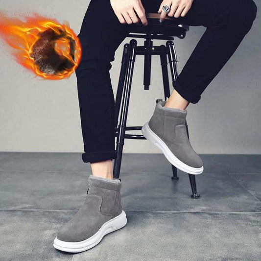 Winter Men's Shoes Snow Boots Men's High-top Cotton Shoes Men's Plus Velvet Padded Martin Boots