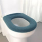 Toilet Cushion Toilet Seat Gasket Cushion Thickening Plus Velvet Warming Pad Solid Color Household Toilet Seat Cover To Keep Warm