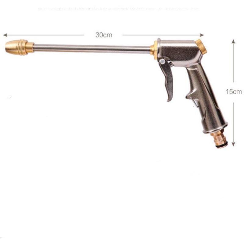 All Metal High Pressure Water Gun Set 10/15/20m Water Pipe Car Wash Gun Household Portable Watering Gun Garden Tool