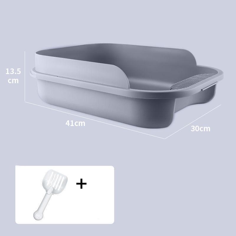Cat Litter Box Splash-proof Semi-enclosed Large Cat Toilet Deodorant Cat Poop Box Small Kitten Litter Box Kitty Supplies